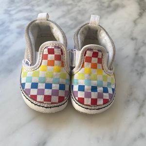 Rainbow Check Baby Vans